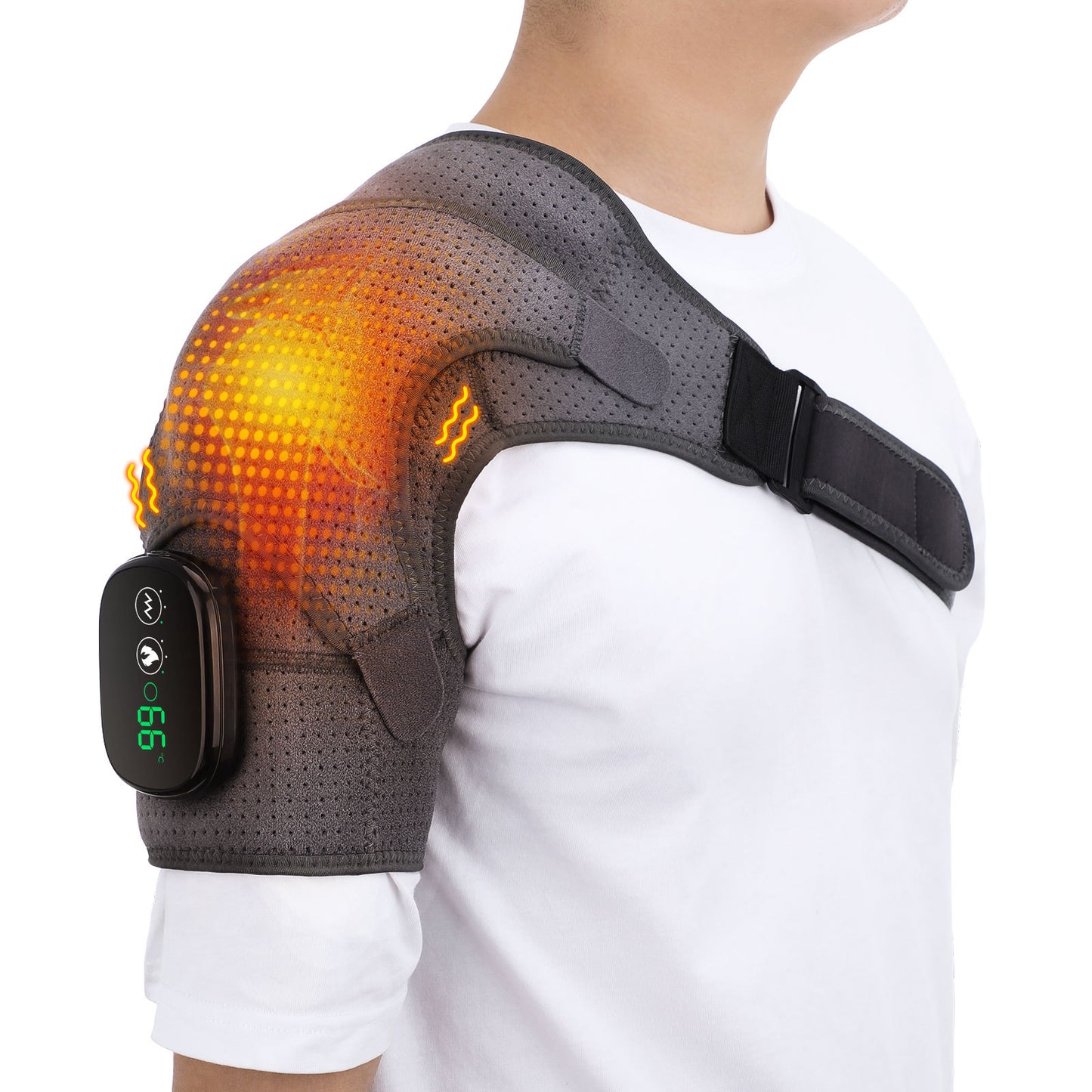 Rechargeable Electric Heating Shoulder Massage Brace