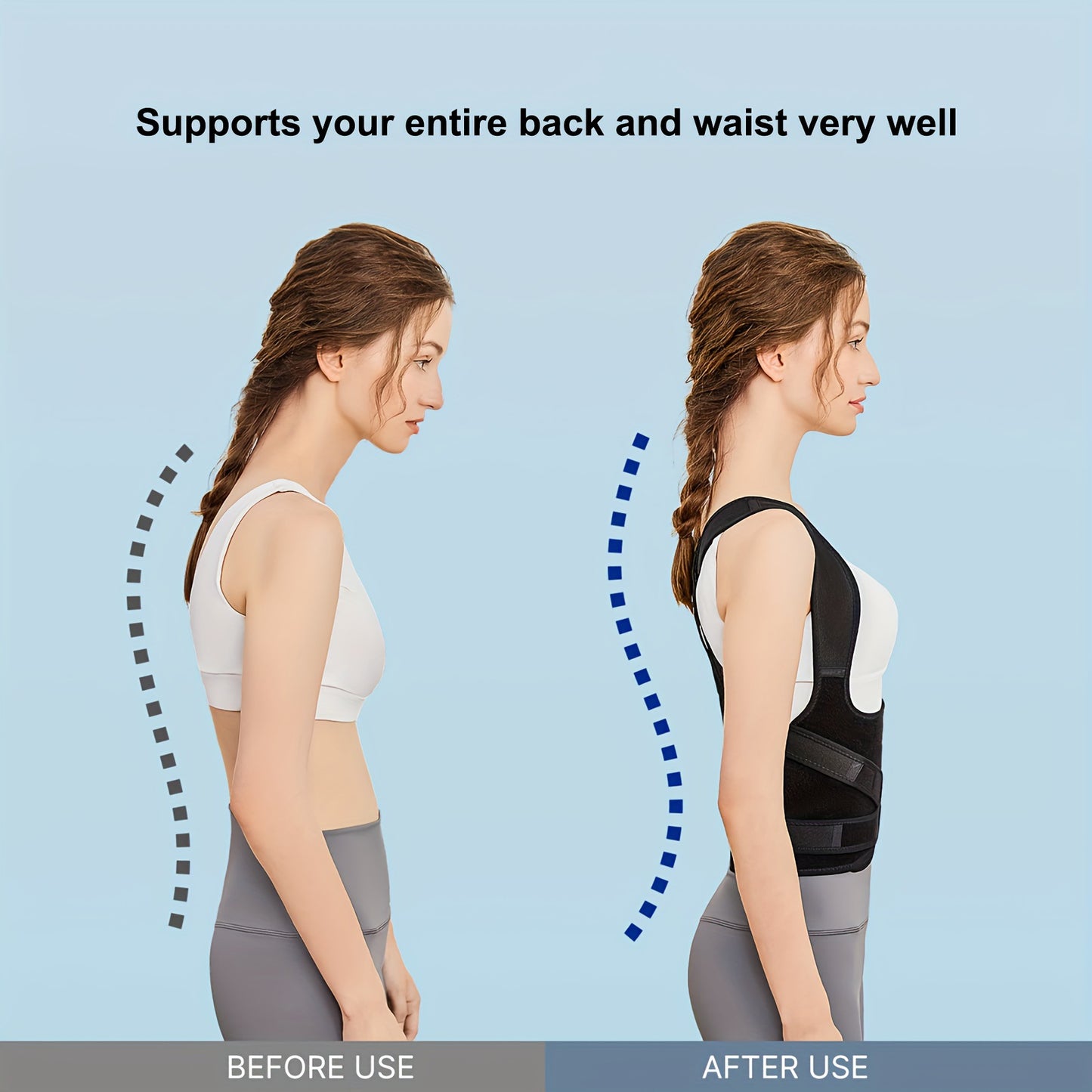 Adjustable Back And Waist Support